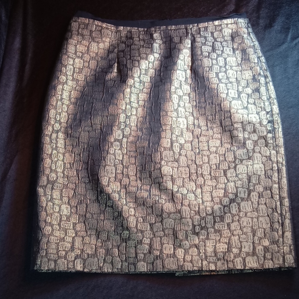 The Loft  Gold Skirt